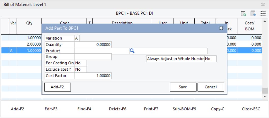 Bill of Materials Variations with Work Orders – Xline Hub